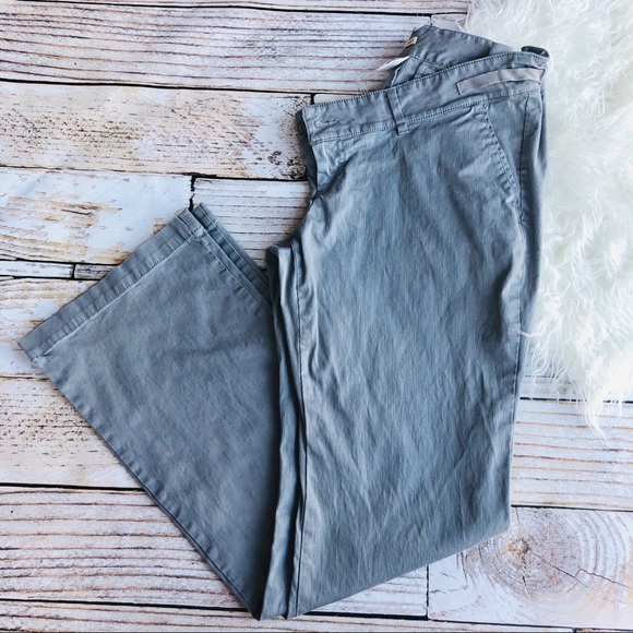 Old Navy Maternity Real Waist Gray Cords - 4 - Picture 4 of 7